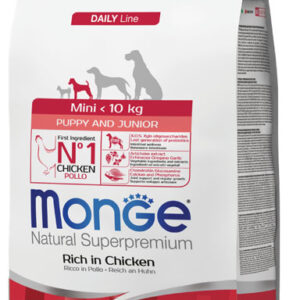 Monge - Natural Superpremium Mini Puppy & Junior Ricco di Pollo