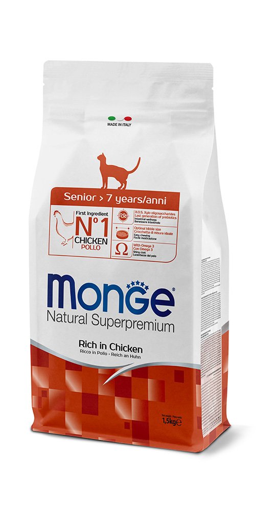 Monge - Natural Superpremium Senior >7 Ricco di Pollo