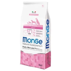 Monge - Natural Superpremium All Breeds Adult Maiale, Riso e Patate
