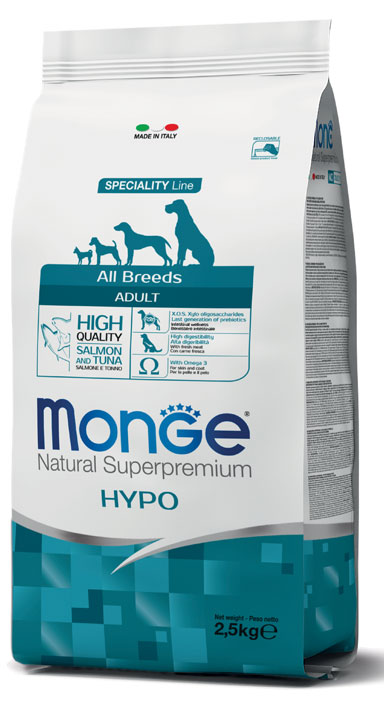 Monge - Natural Superpremium All Breeds Hypoallergenic Salmone e Tonno