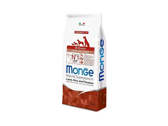 Monge - Natural Superpremium All Breeds Puppy & Junior Agnello e Riso
