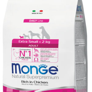 Monge - Natural Superpremium Extra Small Adult Ricco di Pollo 800 g