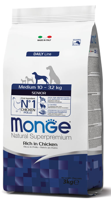 Monge - Natural Superpremium Senior Medium Ricco di Pollo