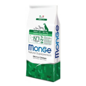 Monge - Natural Superpremium Maxi Puppy & Junior Ricco di Pollo 12 Kg