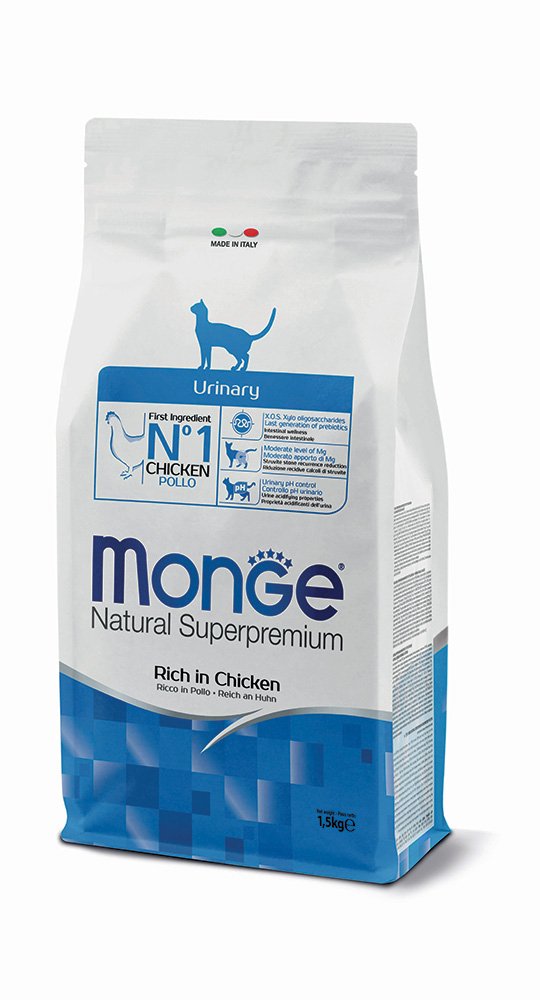 Monge - Natural Superpremium Urinary Ricco di Pollo 1,5 Kg