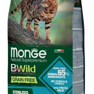 Monge - BWild Grain Free Sterilised Adult con Tonno e Piselli 1,5 Kg