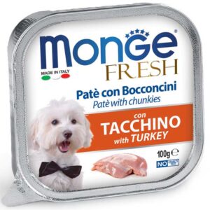 Monge - Fresh Paté e Bocconcini con Tacchino 100 g