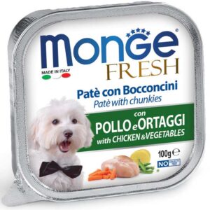 Monge - Fresh Paté e Bocconcini con Pollo e Verdure 100 g