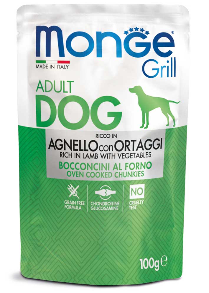 Monge - Grill Bocconcini con Agnello e Ortaggi 100 g