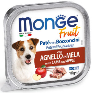Monge - Fruit Paté e Bocconcini con Agnello e Mela 100 g