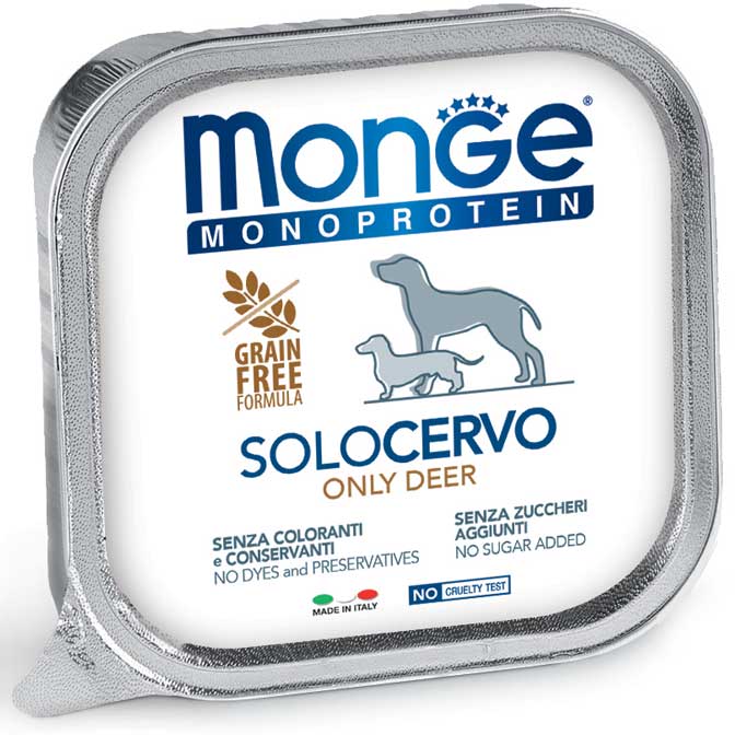 Monge - Natural Superpremium Monoproteico Solo Cervo 150 g