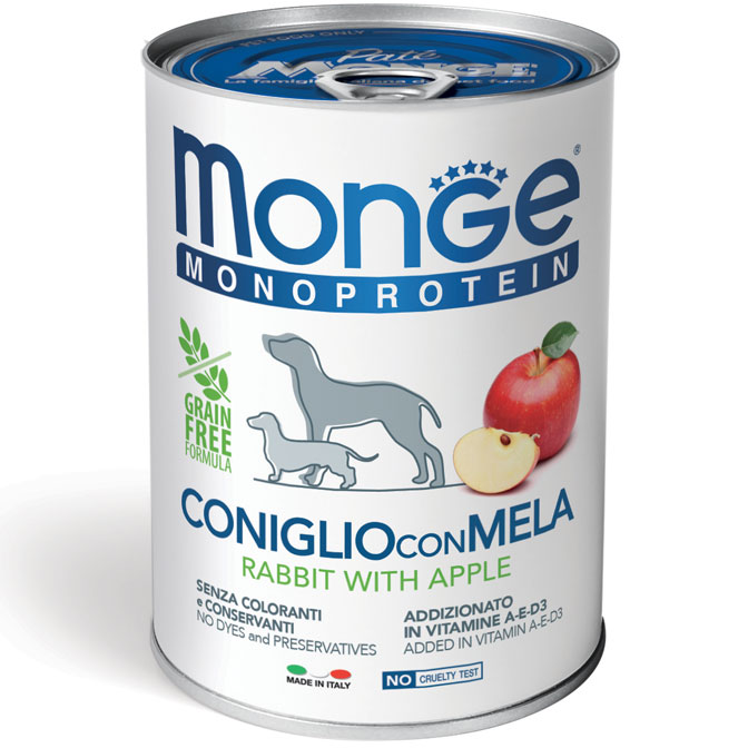 Monge - Natural Superpremium Monoproteico Coniglio e Mela
