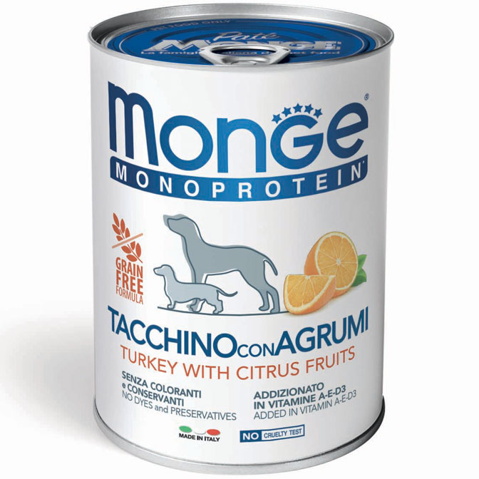 Monge - Natural Superpremium Monoproteico Tacchino e Agrumi