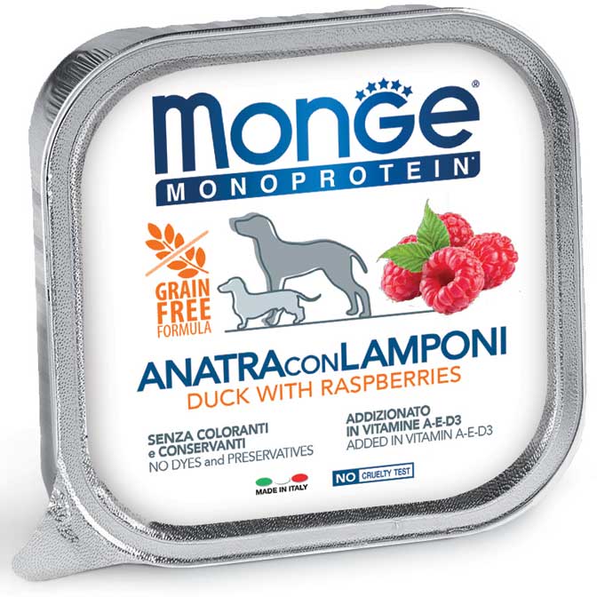 Monge - Natural Superpremium Monoproteico Anatra e Lamponi 150 g