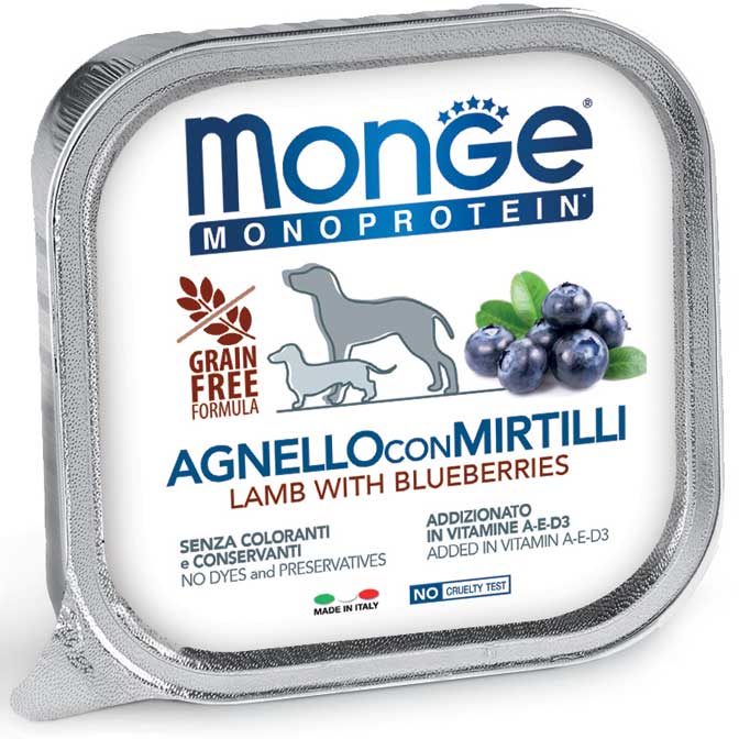Monge - Natural Superpremium Monoproteico Agnello e Mirtilli 150 g