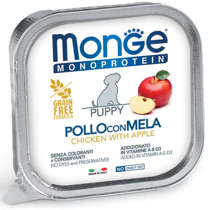 Monge - Natural Superpremium Monoproteico Pollo e Mela - Puppy 150 g