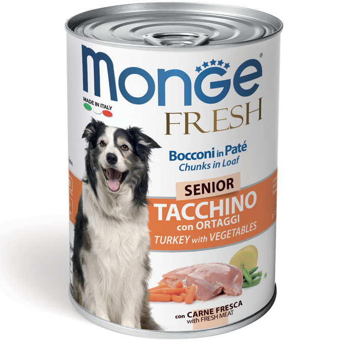 Monge - Fresh Senior Tacchino con Ortaggi 400 g