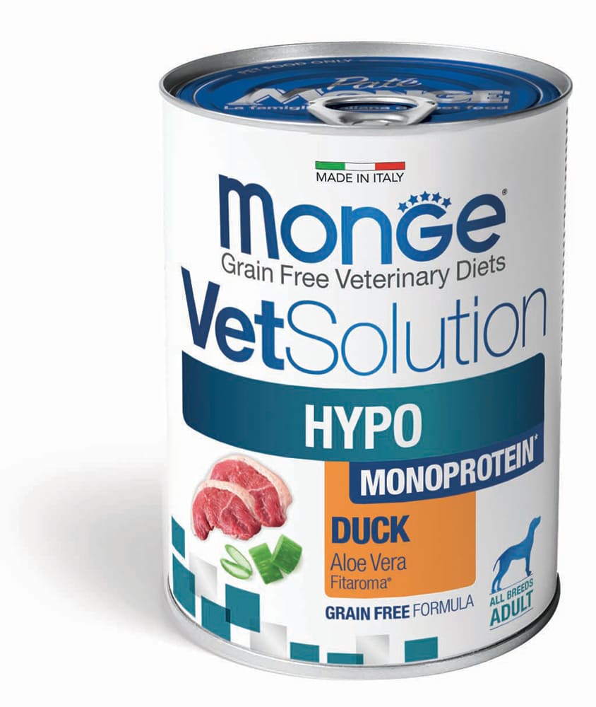Monge - VetSolution Dog Hypo Monoprotein Anatra 400 g