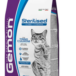 Gemon - Cat Adult Sterilised con Tonno e Salmone