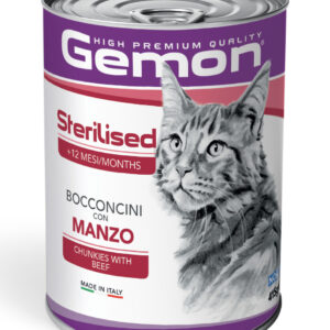 Gemon- Cat Sterilised Bocconcini con Manzo 415 g