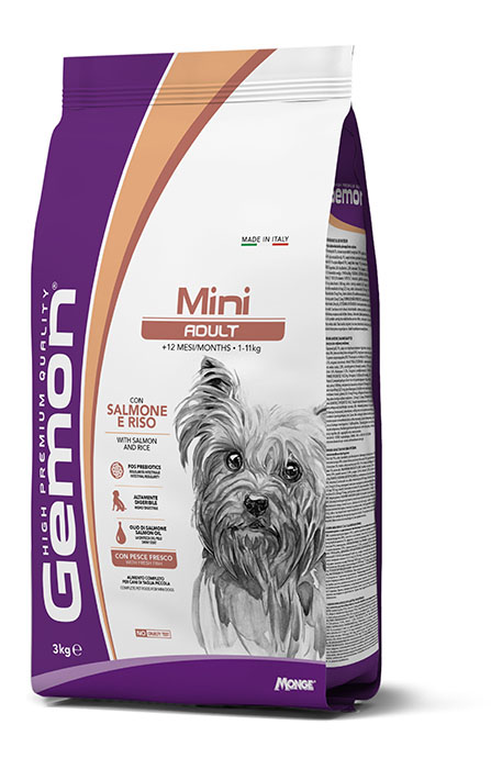 Gemon Mini Adult con Pollo e Riso 3 Kg