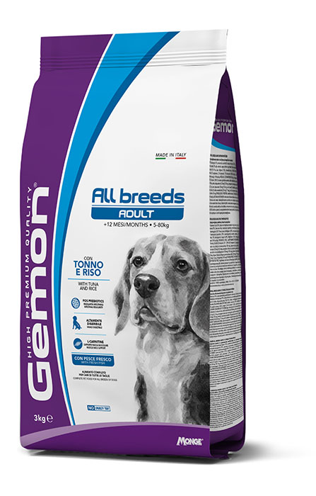 Gemon All Breeds Adult con Tonno e Riso