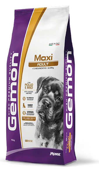 Gemon Maxi Adult con Pollo e Riso 15 Kg