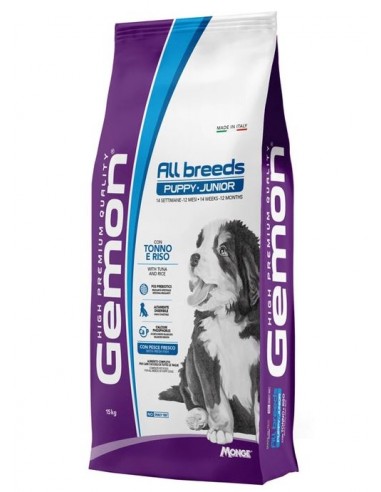 Gemon All Breeds Puppy and Junior con Tonno e Riso
