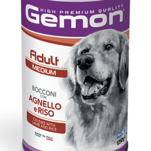 Gemon - Adult Medium Bocconi con Agnello e Riso 1,25 Kg
