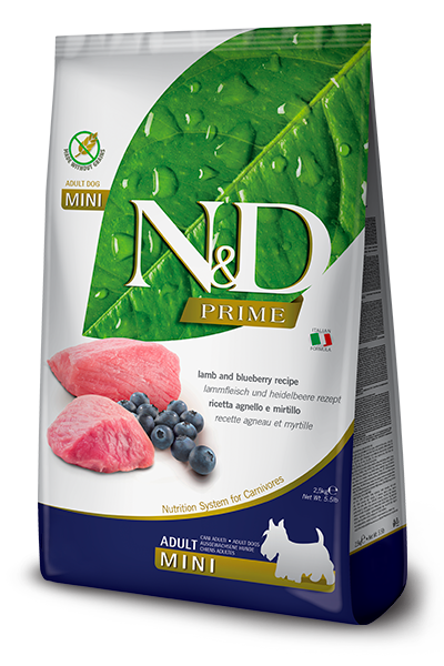 Farmina N&D Prime Adult Mini Agnello e Mirtillo 2,5 Kg