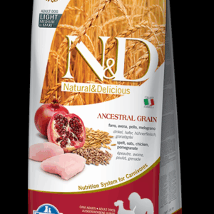 Farmina - Natural & Delicious Ancestral Grain Light Adult Medium/Maxi con Pollo e Melograno