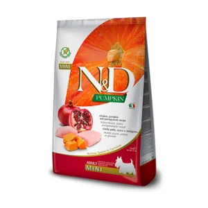 Farmina - Natural & Delicious Pumpkin Grain Free Adult Mini con Pollo, Zucca e Melograno 2,5 Kg