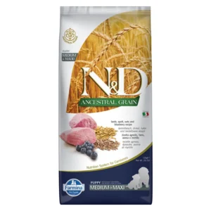 Farmina - Natural & Delicious Ancestral Grain Puppy Medium & Maxi con Agnello e Mirtillo