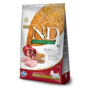 Farmina - Natural & Delicious Ancestral Grain Senior Mini con Pollo e Melograno 2,5 Kg