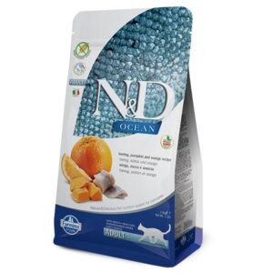 Farmina - N&D Ocean Cat con Aringa, Zucca e Arancia 1,5 Kg