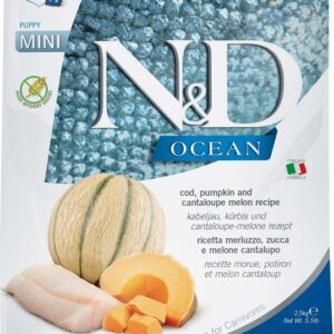 Farmina - Natural & Delicious Mini Ocean Puppy con Merluzzo, Zucca e Cantalupo