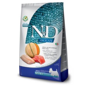Farmina - Natural & Delicious Ocean Adult Mini con Salmone, Merluzzo e Cantalupo 2,5 Kg
