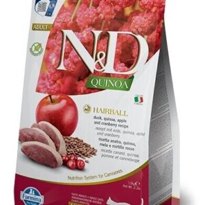 Farmina - Natural & Delicious Quinoa Hairball Anatra, Quinoa, Mela e Mirtillo Rosso