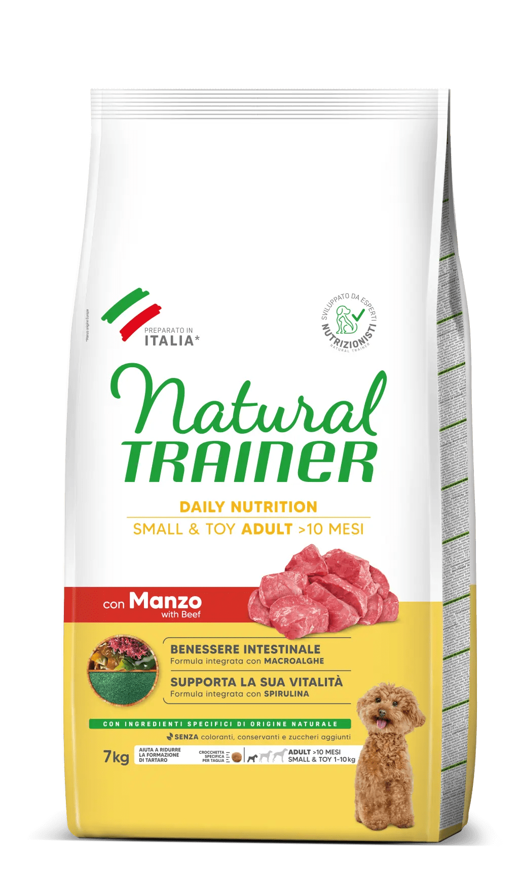 Trainer - Natural Adult Small & Toy con Manzo e Riso