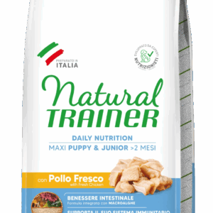 Trainer - Natural Puppy Maxi con Pollo Fresco e Riso 12 Kg