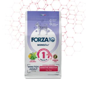 Forza10 - Dog Mini Toy Adult Mono Diet Monoprotein Sensitive Digestion Pesce 1,5 Kg