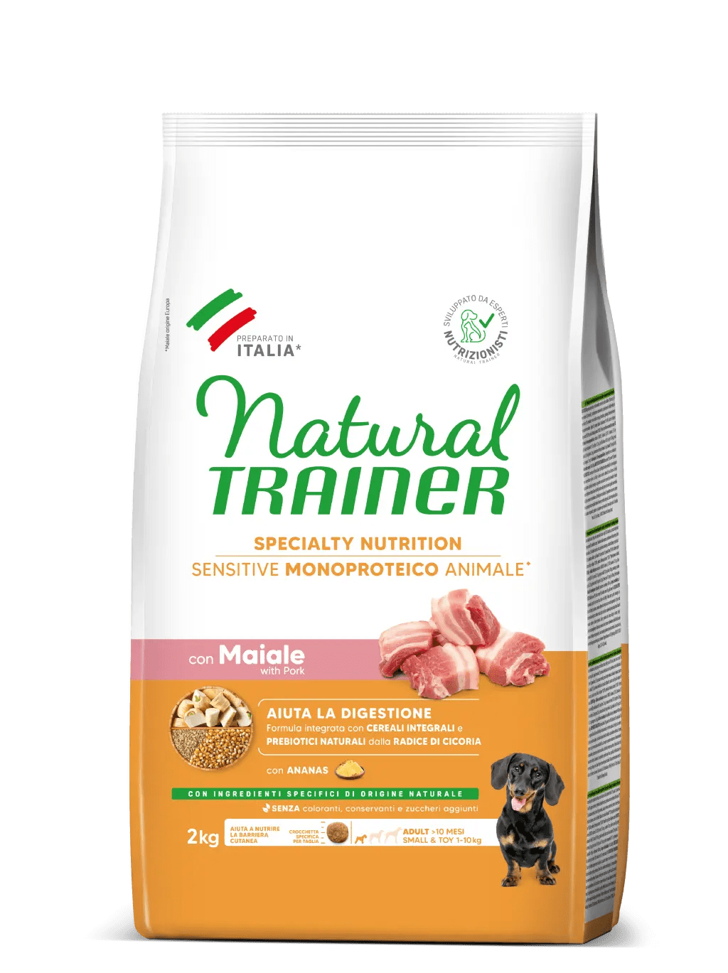 Trainer - Specialty Nutrition Sensitive Small&Toy Adult con Maiale e Cereali