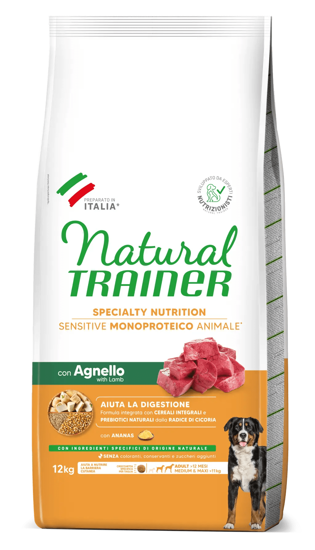 Trainer - Natural Sensitive No Gluten Medium & Maxi Adult con Agnello