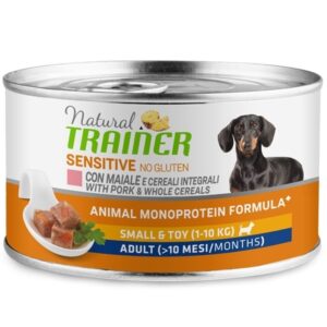 Trainer - Natural Sensitive No Gluten Small & Toy Adult con Maiale e Cereali Integrali 150 g
