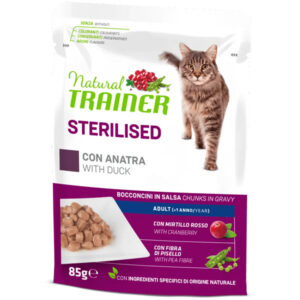 Trainer - Natural Adult Sterilised Anatra Bocconcini in Salsa 85 g
