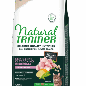 Trainer - Natural Selected Quality Nutrition Cat Adult Sterilised Tacchino No Grain