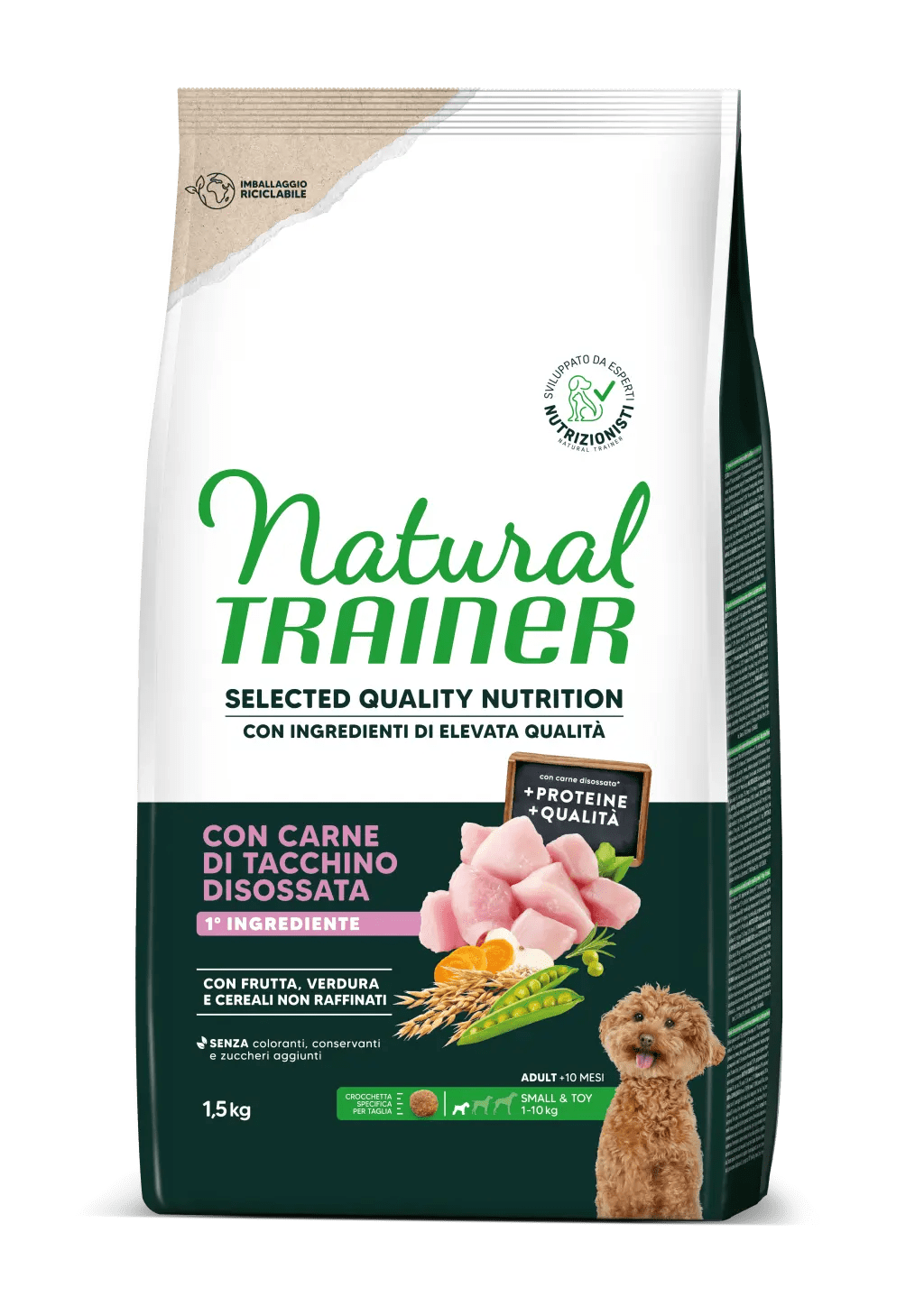 Trainer - Natural Selected Quality Nutrition Dog Small & Toy Con Tacchino