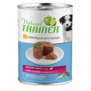 Trainer - Natural Puppy & Junior Medium & Maxi con Pollo 400 g