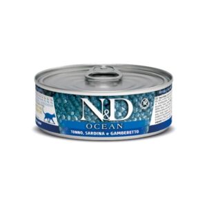 Farmina - Natural & Delicious Ocean con Tonno, Sardina e Gamberetto 70 g