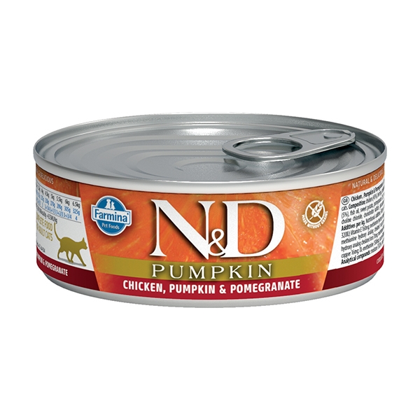 Farmina - Natural & Delicious Pumpkin con Pollo, Zucca e Melograno 80 g